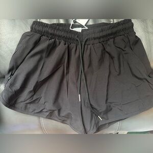 Women's Black Athletic Shorts
